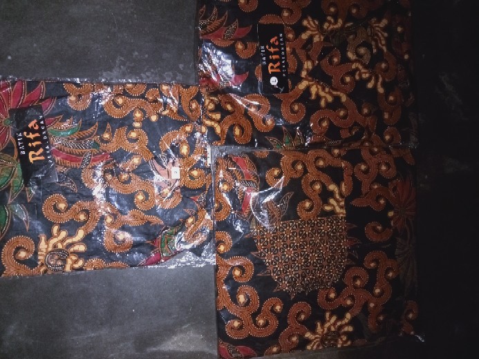 [bisa Cod] Batik Rifa Cfbr034 Baju Batik Couple Family Gamis & Kemeja Lengan Pendek Katun Halus