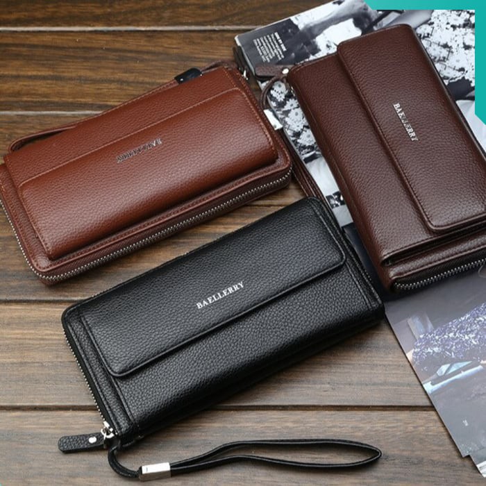 Dompet Kulit Import BAELLERRY S5515 ORIGINAL Dompet Panjang Pria Bisa Wanita Dompet Murah