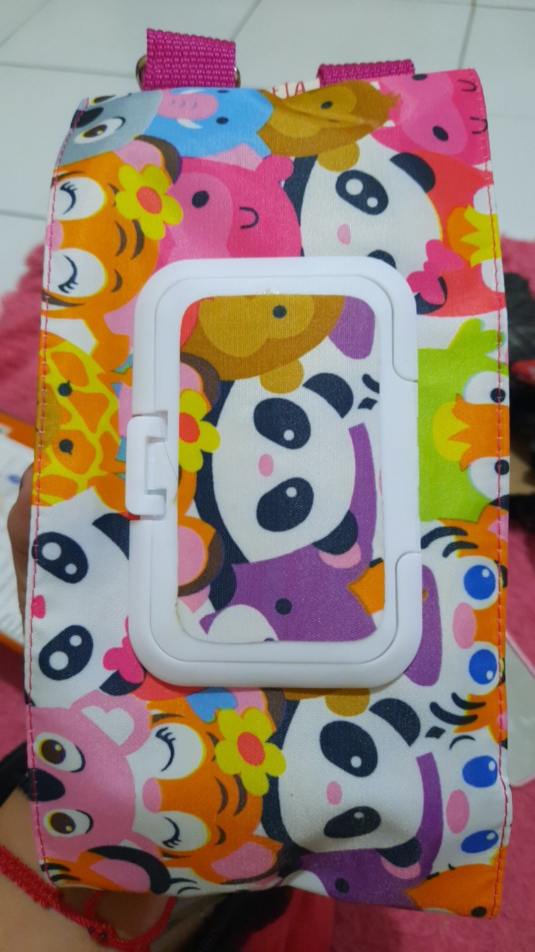 Tempat Tissue Basah Dan Kering 2in1 3in1 4in1 Panda Pink