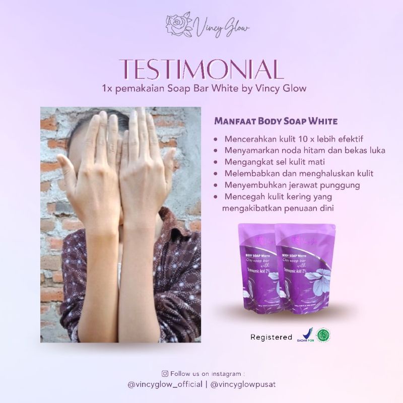 BODY SOAP WHITENING BY VINCYGLOW