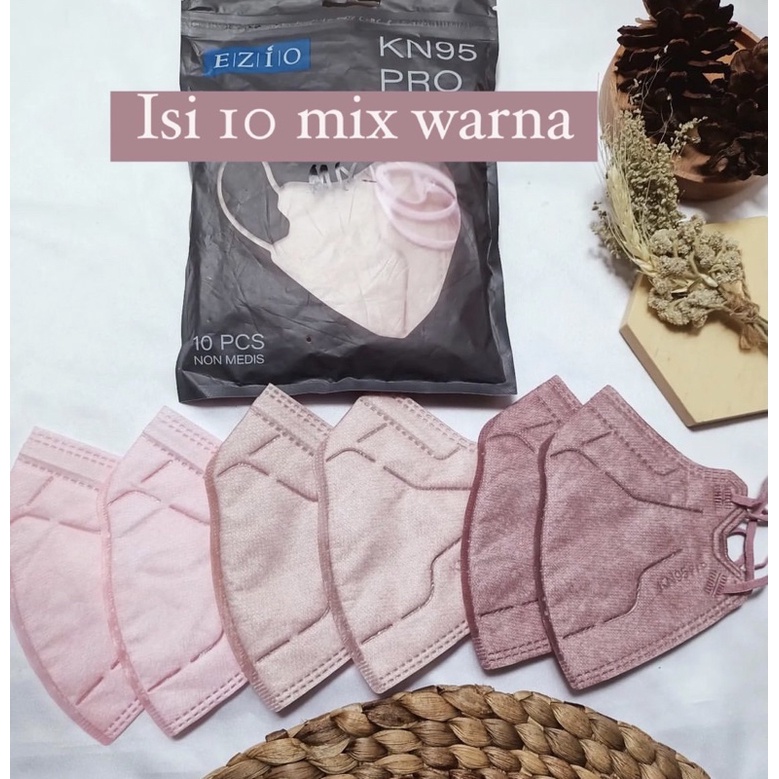 MASKE KN95 PRO WEMASK 5PLY MIX WARNA / MASKER NAGITA SLAVINA / MASKER KN95 MURAH 5PLY