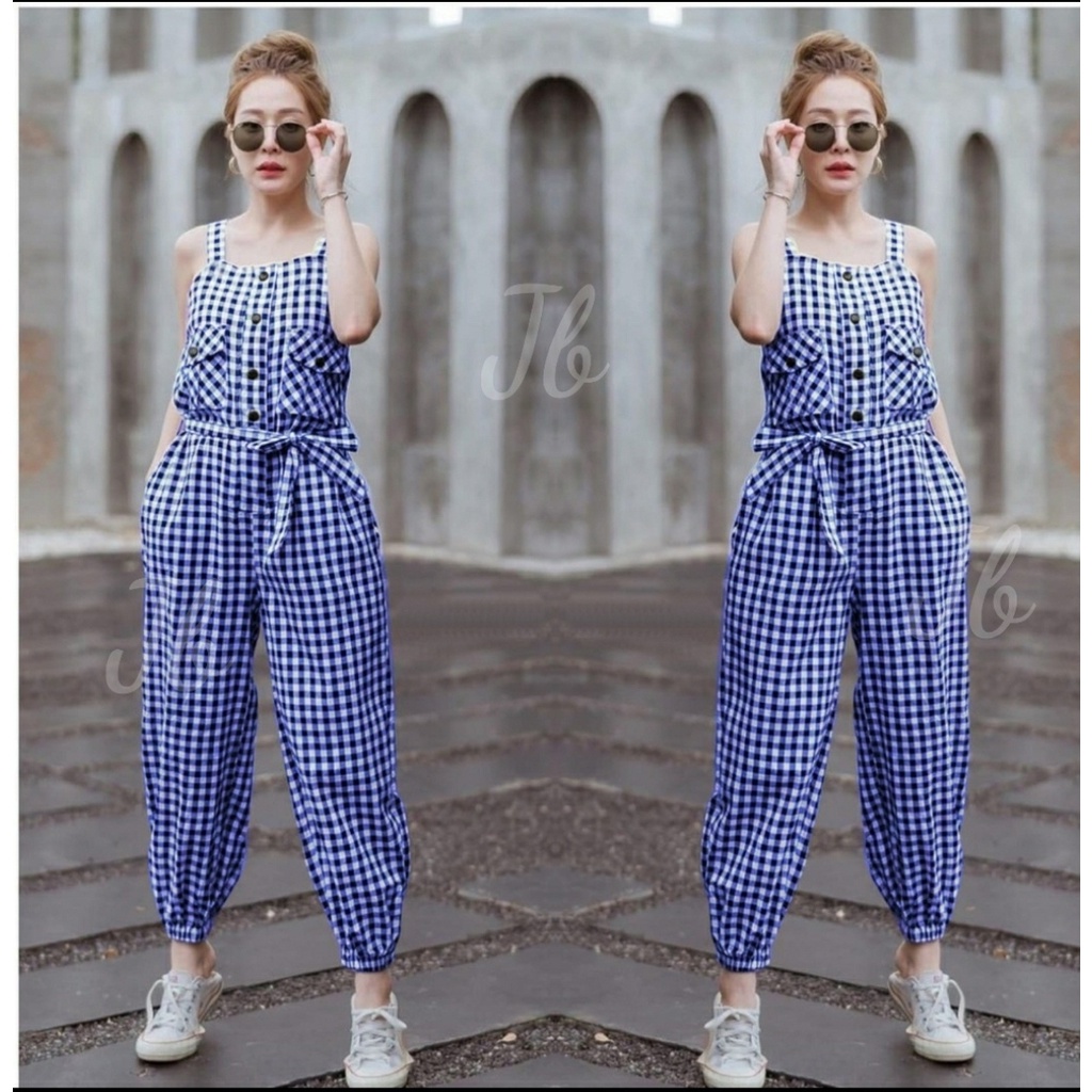 FWG - JS ASHLEY / JUMPSUIT KOTAK WANITA / JUMPSUIT WANITA KOTAK TERBARU / JUMPSUIT WANITA KOREA KOTAK / JUMPSUIT SQUARE WANITA KEKINIAN