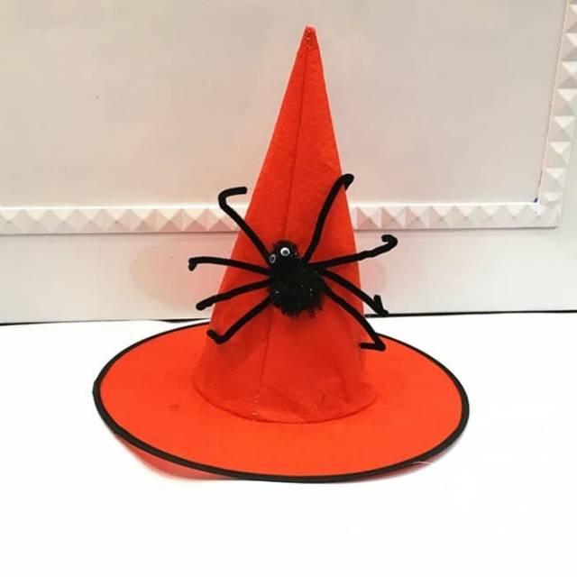 Topi Witch Laba Laba Kostum Halloween Cosplay Topi Penyihir Murah