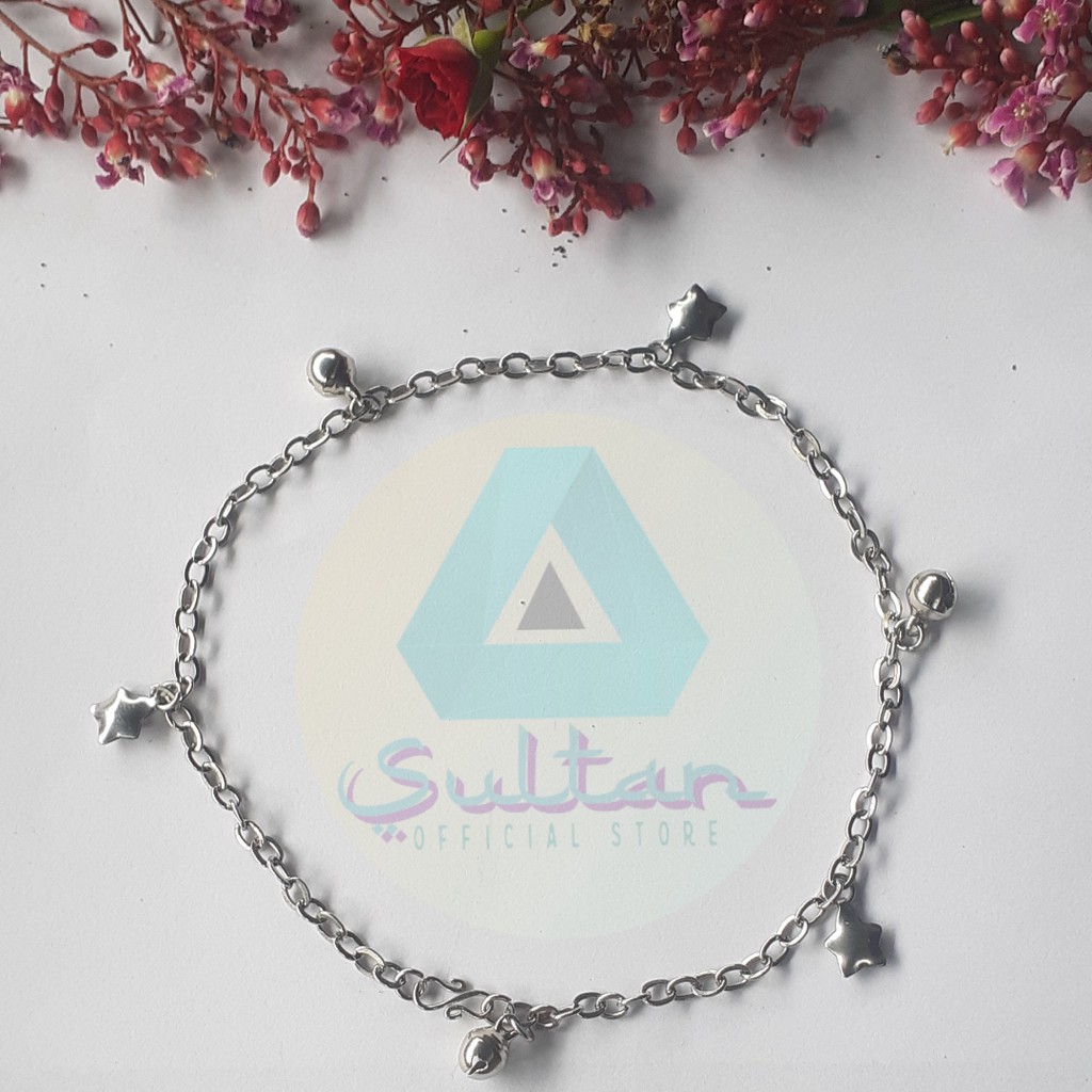 Gelang Tangan Gelang Kaki Model Kerincingan / Lonceng dan bintang monel high quality #GM013