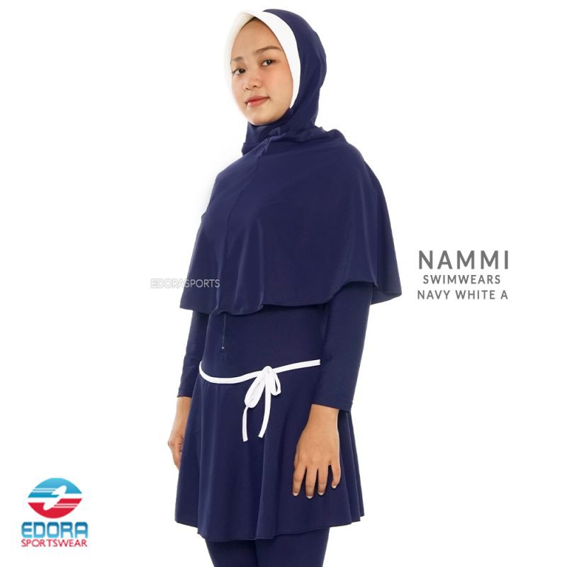 Baju Renang Muslimah Wanita Dewasa Hijab Slim Fit NAMMI EDORA