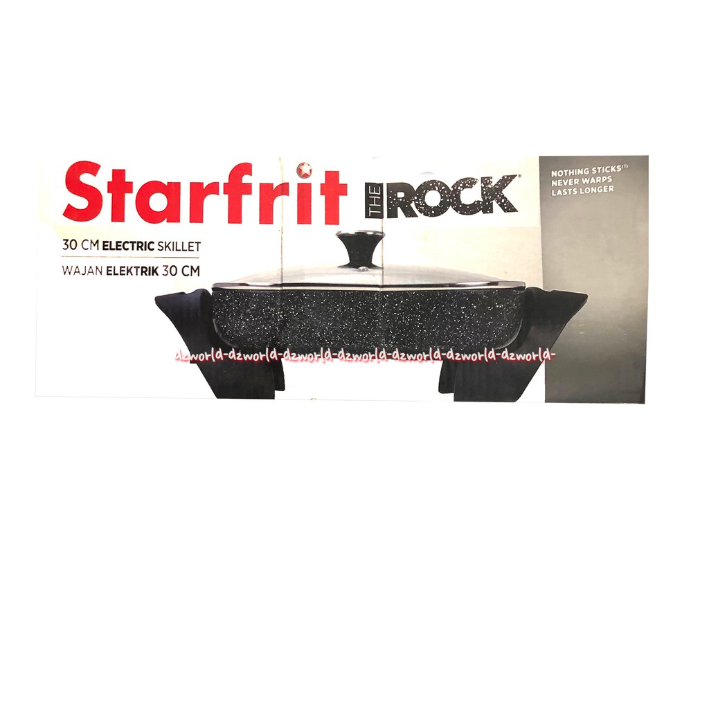 Starfrit The Rock Electric Skillet Wajan Elektrik 30Cm Panci Listrik Anti Lengket