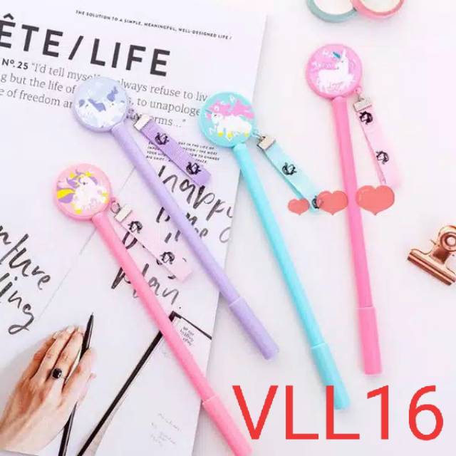 

VLL 16 PENA PULPEN PEN UNICORN GANTUNGAN MINI STRAP