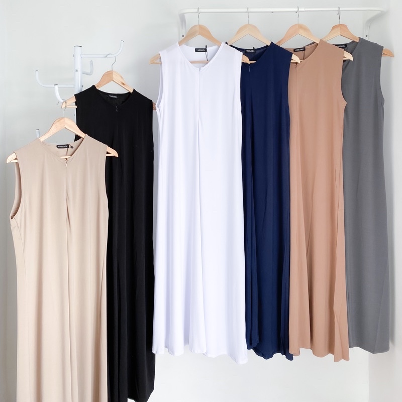 Bymeldev Sleeveless Inner Dress Tanpa Lengan Busui dan Bumil Friendly