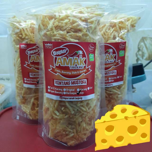 

Kentang Mustofa Keju (Tidak Pedas) - Dapur Amak Tanjung - 130gr