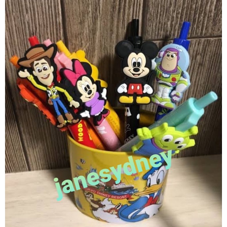 

Disney Toy Story Woody Buzz Lightyear Alien Mickey Mouse Minnie Mouse Pooh Tigger Ballpoint Pen Pena Pulpen Monster Inc Chip Dale Donald Duck Daisy Sulley
