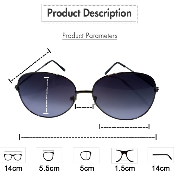 [Bayar Di Tempat]Kacamata Hitam Pria / Wanita Model Klasik Aviator Lensa Bening Frame Metal / kacamata fashion modern / kacamata gaya model terbaru