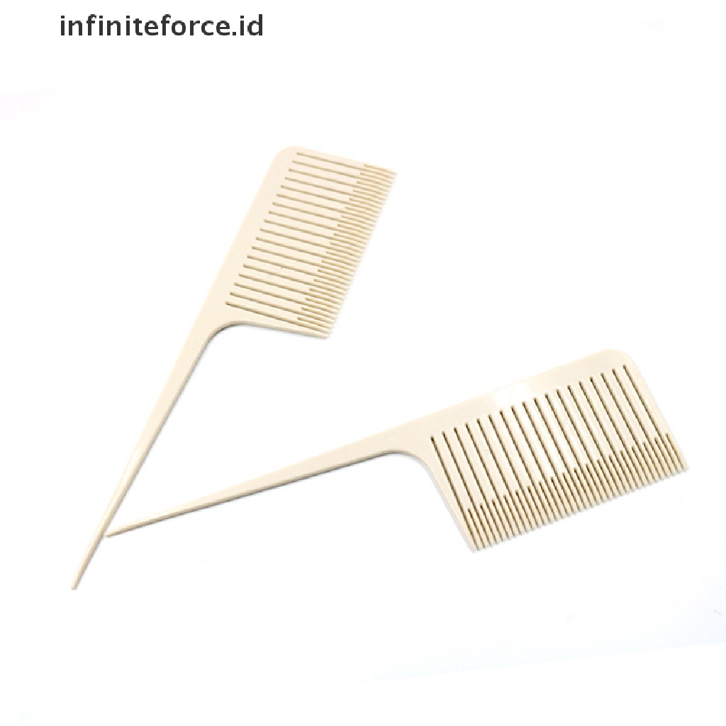 (infiniteforce.id) Sisir Gigi Lebar Dengan Gagang Kait Untuk Cat Rambut