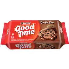 

GOOD TIME COOKIES DOUBLE CHOCO 80GR