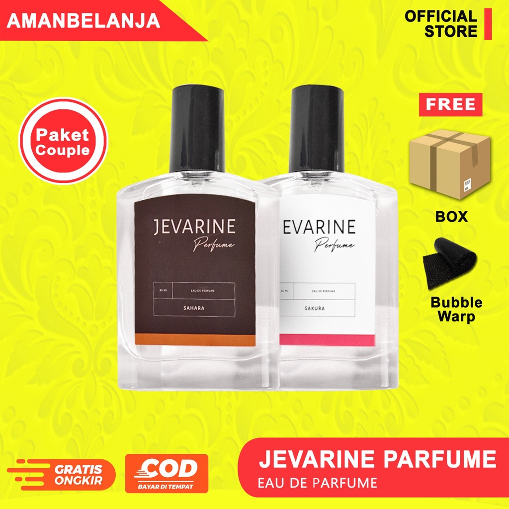 PARFUM JEVARINE COUPLE / JEVARINE SAKURA &amp; SAHARA PARFUME / PARFUM PASANGAN (ORIGINAL)