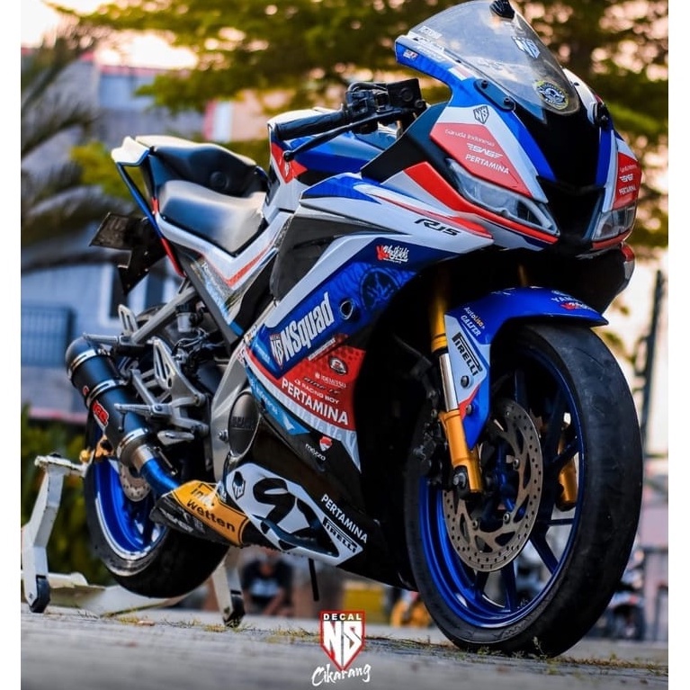Decal Stiker Motor YAMAHA R15 V3 / R15 V2 / R15 V4 MANDALIKA LIVERY Full Body Sticker Custom Variasi