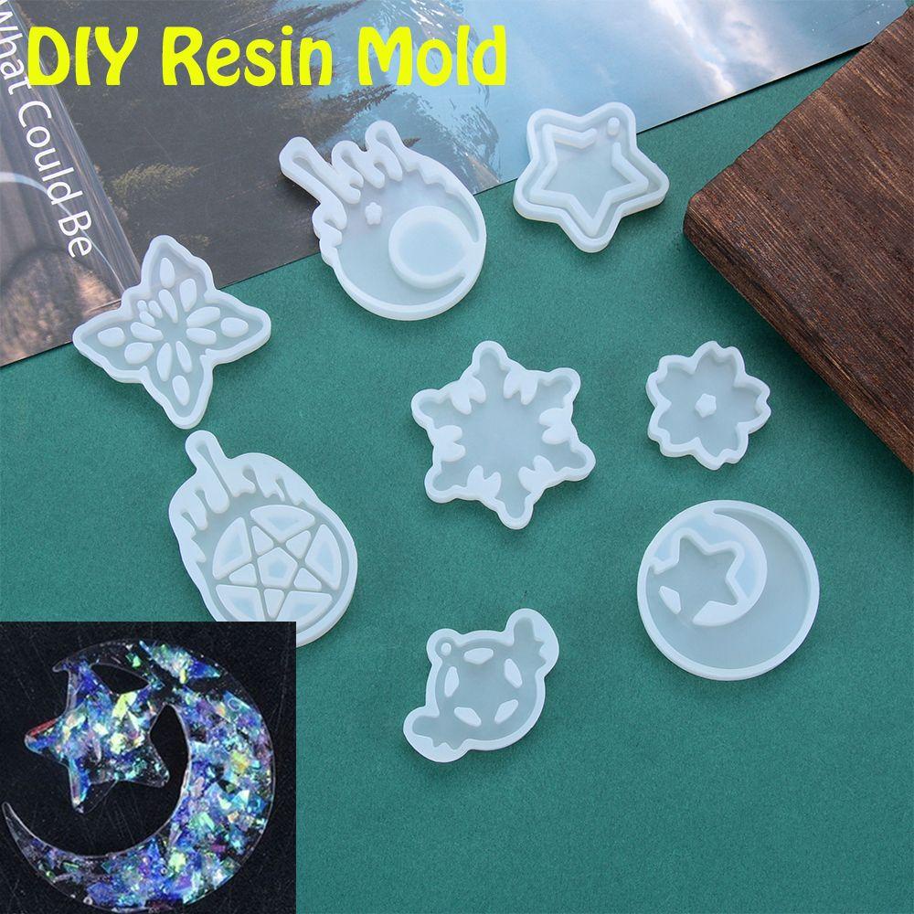 Solighter Cetakan Resin DIY Kerajinan Liontin Kupu-Kupu Membuat Perhiasan Kristal