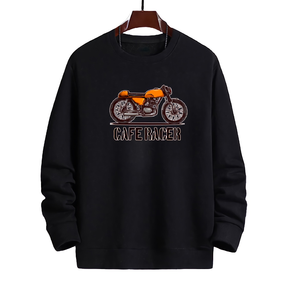 Sweater pria crewneck CAFE RACER jaket sweter cowok distro keren murah