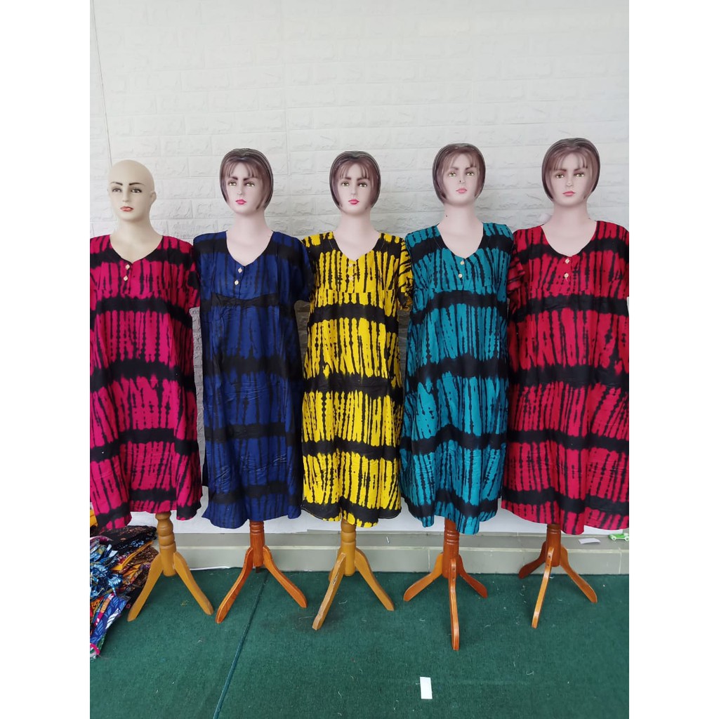 Daster murah tye dye baju tidur wanita terbaru bahan katun 2020