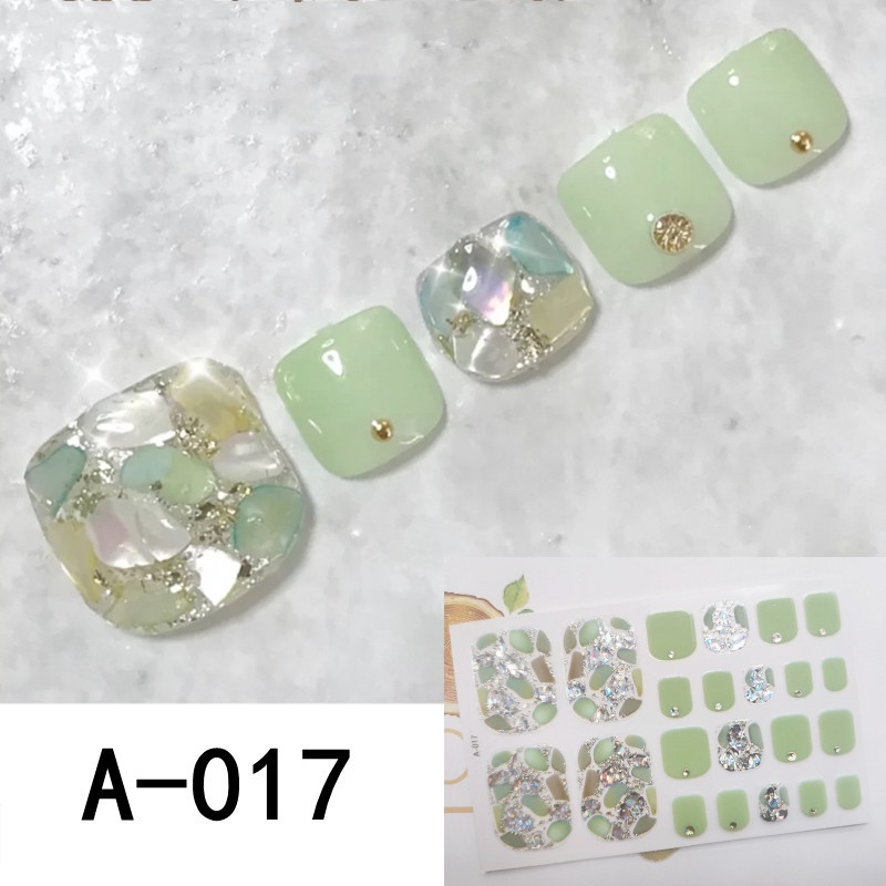 22Pcs / Stiker kuku kaki / Set Stiker Kuku / Stiker Kuku Murah / Nail Art Sticker / Nail Art &amp; Sticker A Series