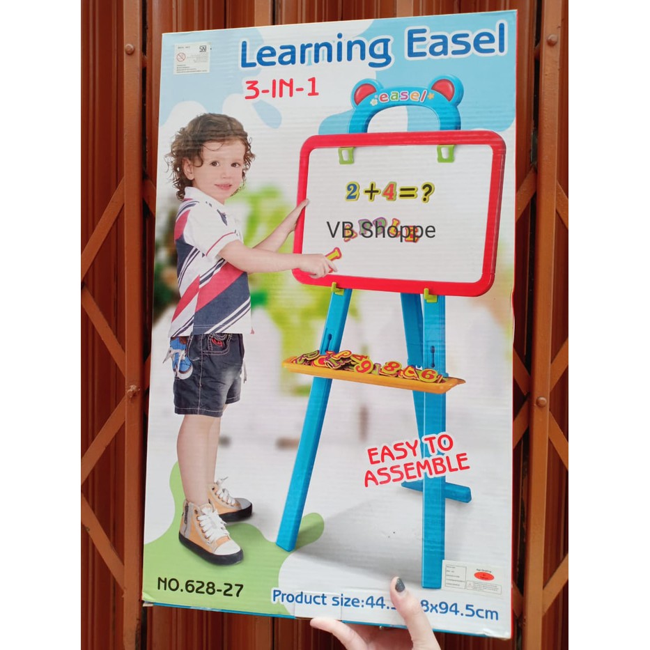 

Papan tulis learning easel board 3in1 belajar anak drawing