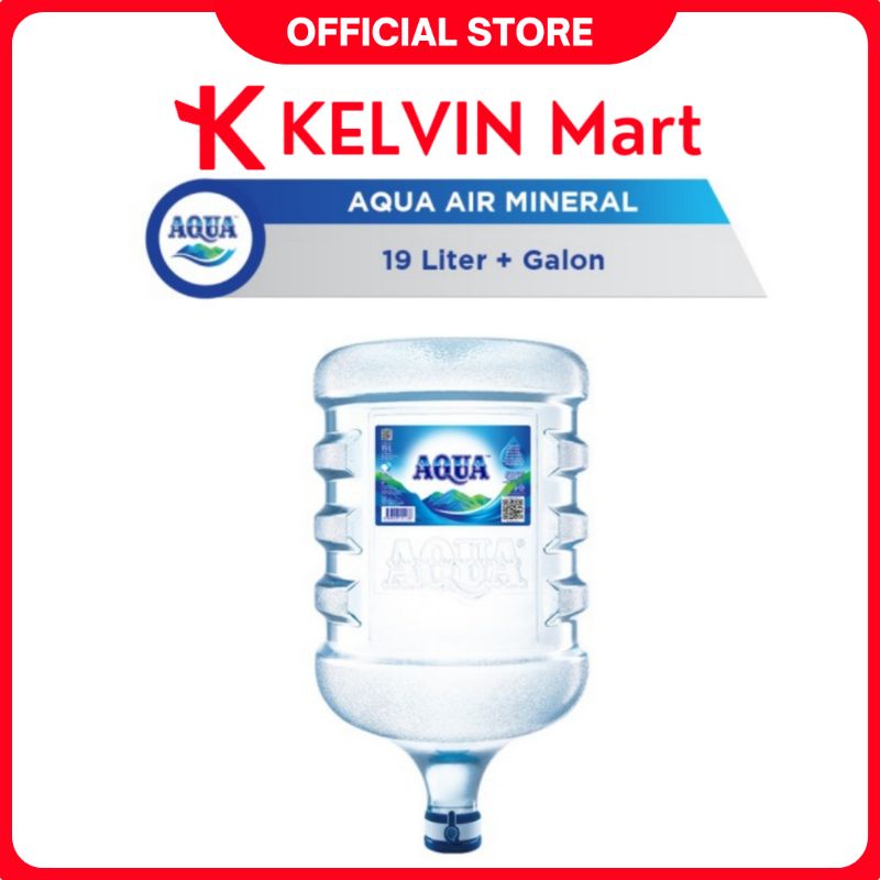 

Galon AQUA Air Mineral 19 Liter (1 Galon + Isinya) | KELVIN Mart