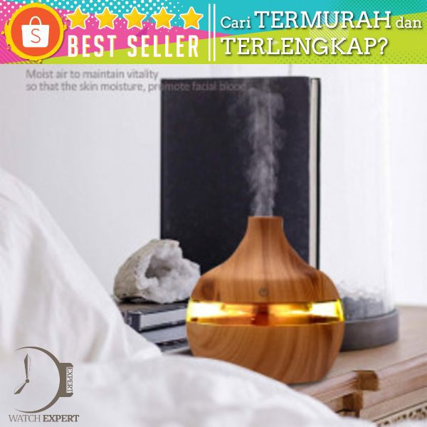 Taffware Ultrasonic Humidifier Aroma Essential Oil Diffuser 300ml - Humi KJR-J003 - Wooden