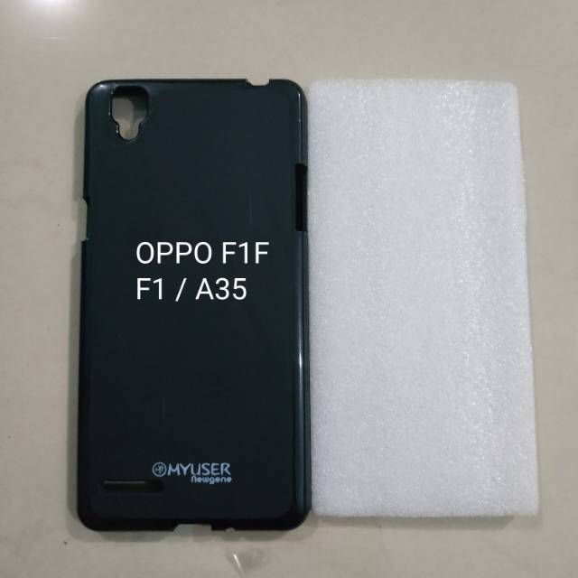 OPPO F1 / F1F / A35 , OPPO A95 4G silikon karet hitam soft case mantul