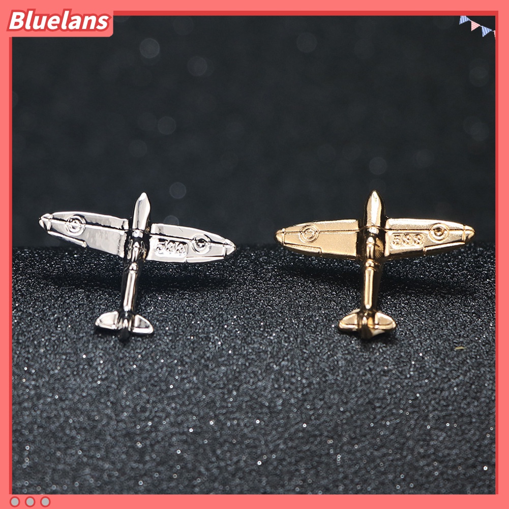 Bluelans Unisex Fashion Aircraft Shape Brooch Pin Suit Shirt Collar Badge Accessory Gift