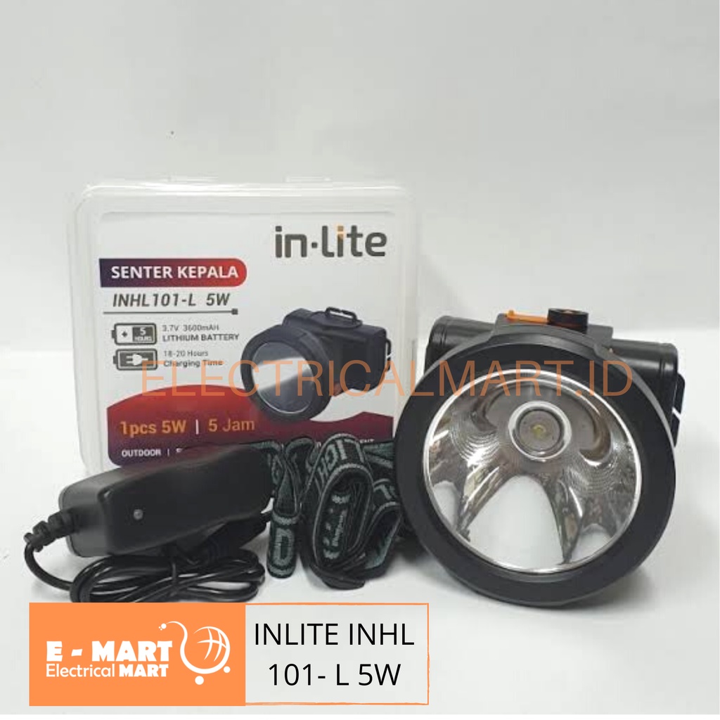 INLITE Senter Kepala 5W INHL-L 101 PUTIH Outdoor