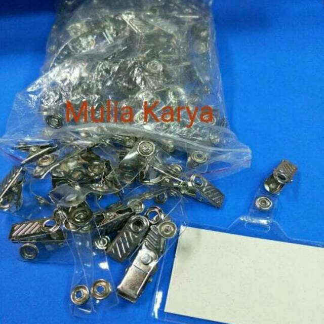 

Penjepit Jepitan Gantungan ID Card name tag motif garis