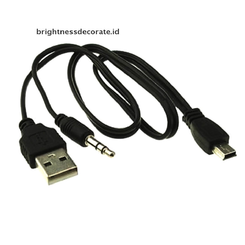 Kabel Audio Usb 2.0 To Mini Usb Male To 3.5mm Untuk Handphone