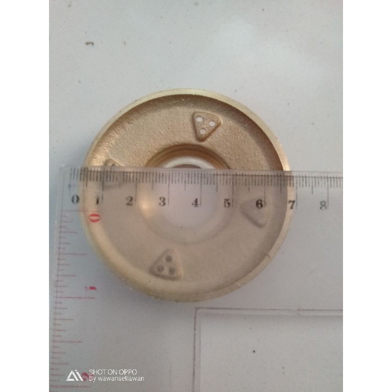 Burner Khusus RINNAI Tempat Pengapian Kompor Gas / Tungku Kompor Kuningan Antik Murah 7cm