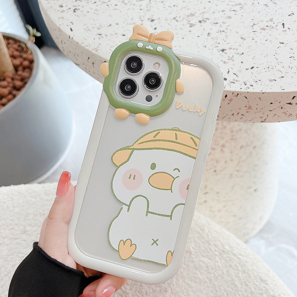 Soft Case Silikon Motif Bebek Untuk iPhone 11 12 13 14 Pro Max 6s 6 Plus 7 8 Plus XR X XS Max SE 2020 2022 14 Plus