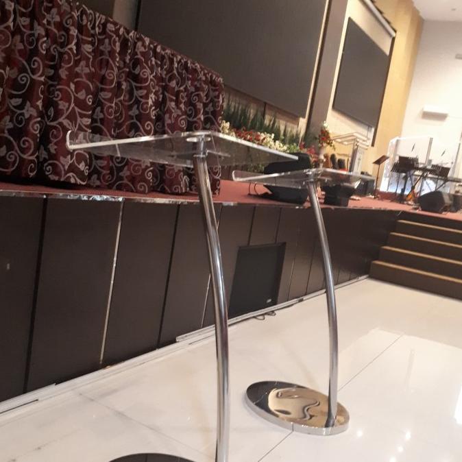 

Diskon Mimbar Podium Pulpits Minimalis akrilik acrylic gereja stainless Diskon