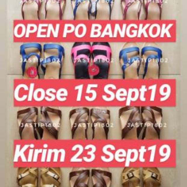 HOT SALE Sandal Moniga by Monobo Asli Ori Thailand Bangkok 1 strap 2 strap silang jepit Hak