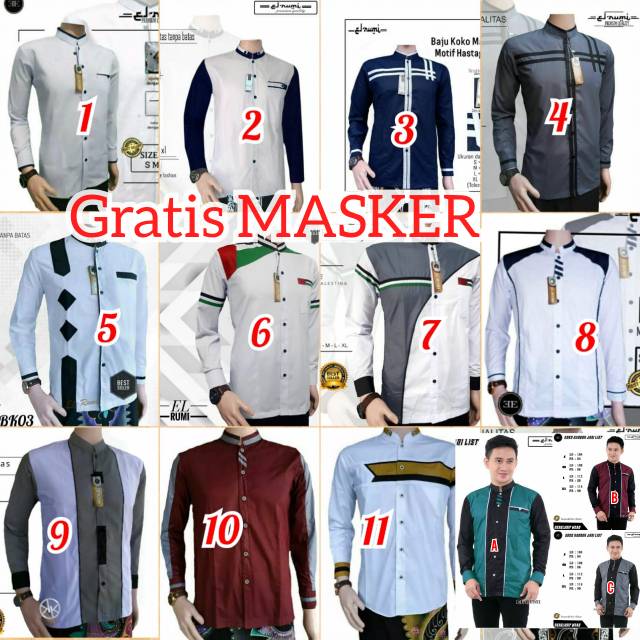 Baju Koko Putih Palestin Gus Azmi