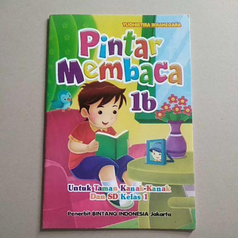 1 PAKET 2  BUKU PINTAR MEMBACA 1A DAN 1B KERTAS HVS-2