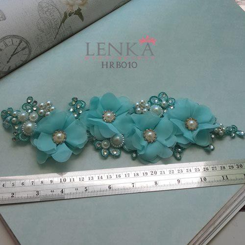 [BISA COD] HAIRPIECE TOSCA WEDDING AKSESORIS PERNIKAHAN PENGANTIN HRB010