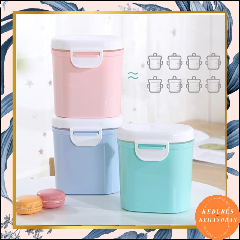 Tempat Susu Kotak Penyimpanan Susu Bubuk Bayi Portable  Anti Tumpah