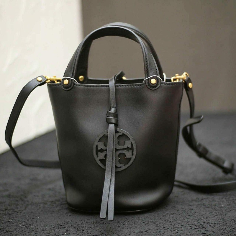 Tory burch miller mini bucket bag black