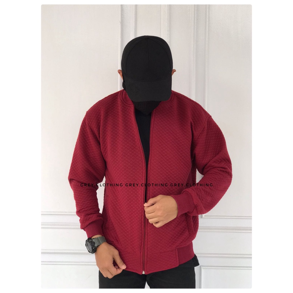 Jaket Pria Comfy Premium Comfy Jacket Bomber Cowok Kekinian Korean Style-5