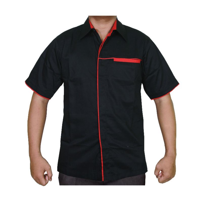 Atasan baju kerja murah#baju karyawan kantor#kemeja kerja#kemeja komunitas#kemeja lapangan outdoor#baju tangan pendek custom bordir