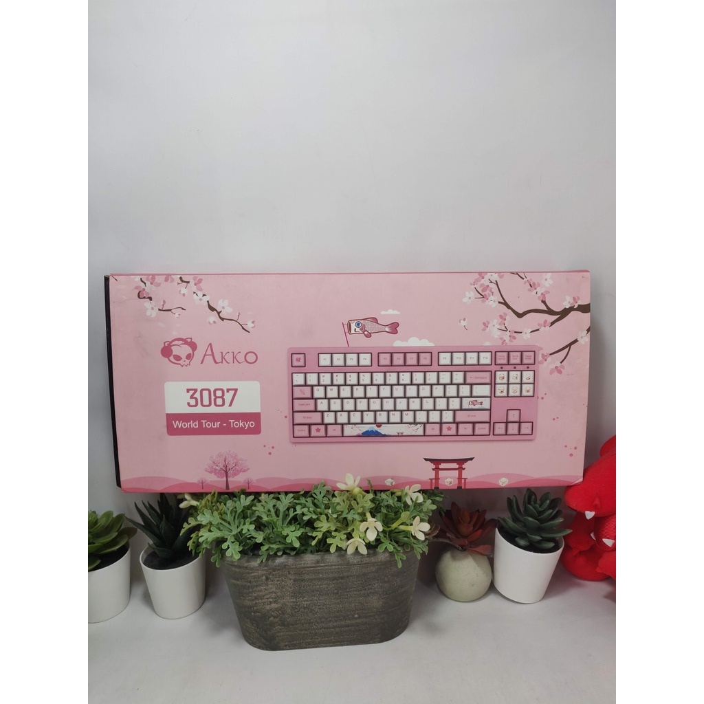 Akko 3087 World Tour Tokyo Sakura Mechanical Keyboard Pink Switch