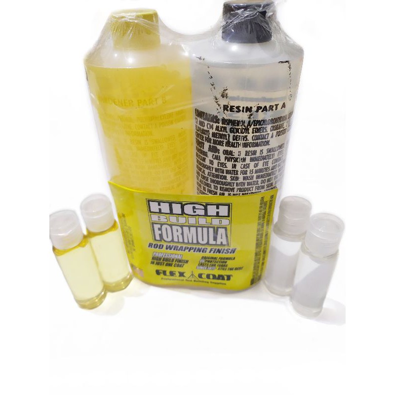 RESIN FLEX COAT HIGH BUILD FORMULA MADE IN AMERIKA 30 60 ML 1:1 LEM CUSTOM JORAN RING FLEXCOAT