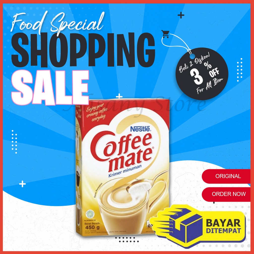 Jual Creamer Krimer Cremer Bubuk Nestle Coffee Mate 450gr | Shopee ...