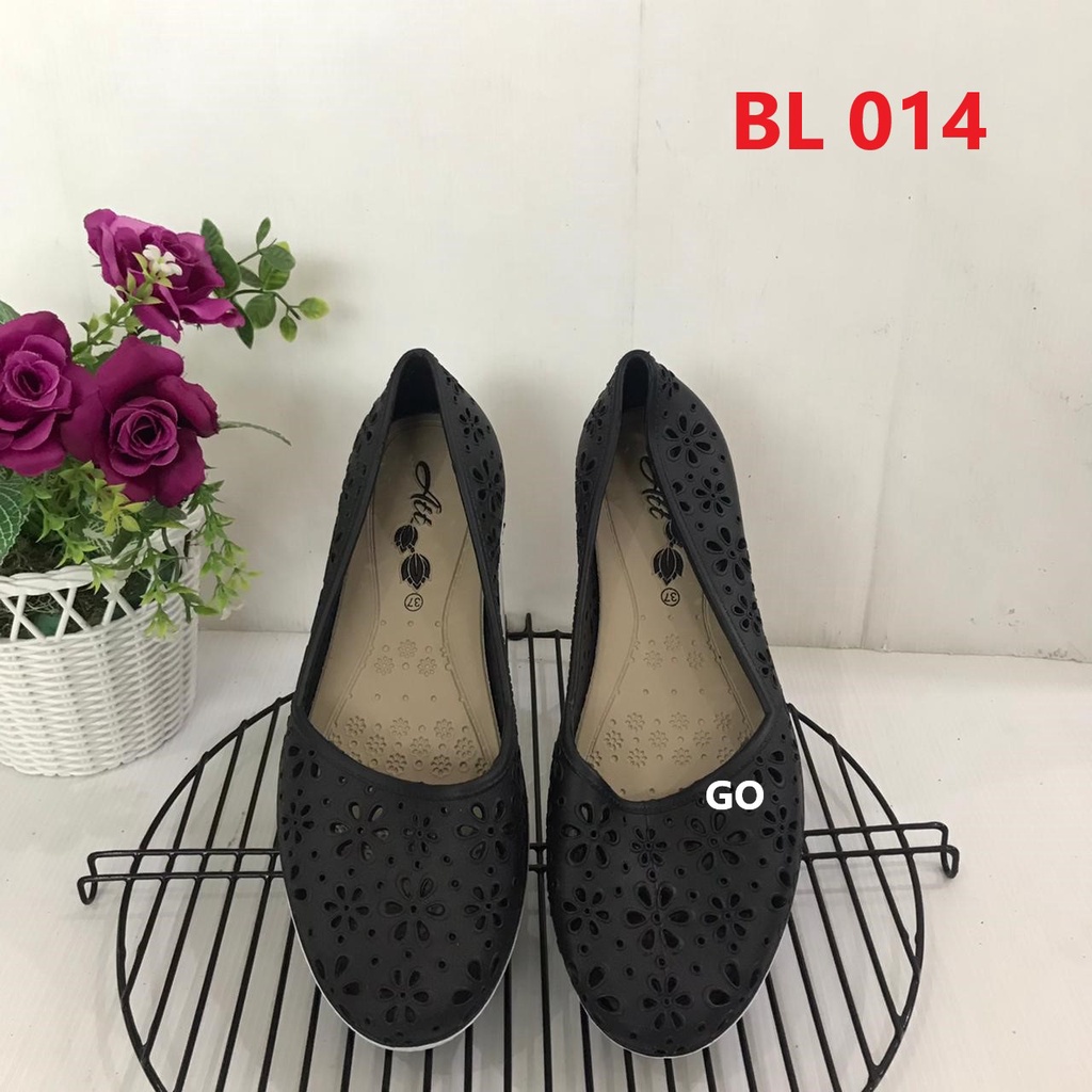 gof ATT BL 014 Sepatu FlatShoes Karet Perempuan Sepatu Anti Sepatu Karet Air Slip On ATT Original