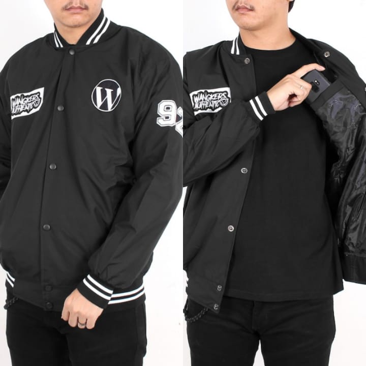 Varsity Jacket Original WANGKERS / Jaket Baseball Varsity Taslan Emblem