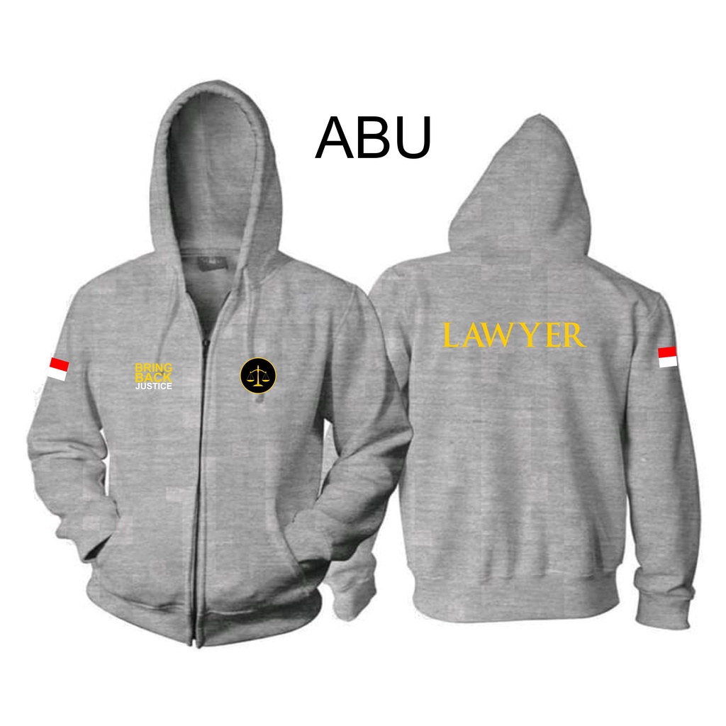 Jaket Resleting Zipper Hukum Lawyer Pengacara