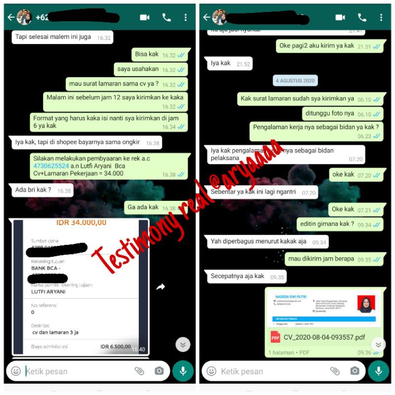 

Testimony CV
