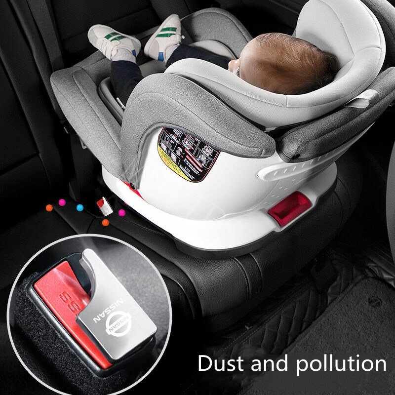 NISSAN Gesper Sabuk Pengaman Mobil Bahan Zinc Alloy Untuk Skyline Livina Serena Xtrail t31 t30 Terrano Gtr March Juke